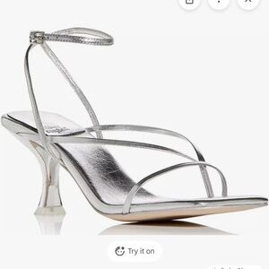 Jeffrey Campbell Silver Strappy Sandals